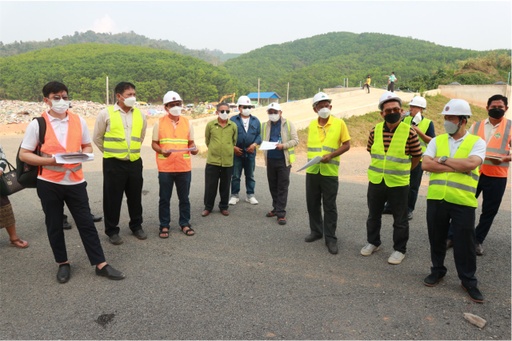 The delegation visited the DPWT, Luang Namtha Province along with the Project coordinator Unit (PCU) team of ADB-GMS2 project.